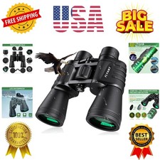 20x50 High Powered Binoculars for Adults, Waterproof Compact Binoculars with ...