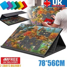 Felt Jigsaw Puzzle Board Portable Puzzle Storage Table W/6 Sorting Trays 1000PCS