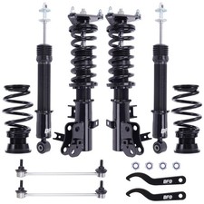 Civic 2012-2015 Coilovers Adjustable Height Lowering Suspension Kit Black Not Si
