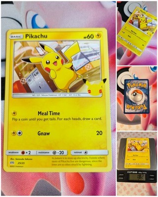 Pokemon Pikachu   Nm Celebrations MC  Donalds Collection Stamp Card Og 2021
