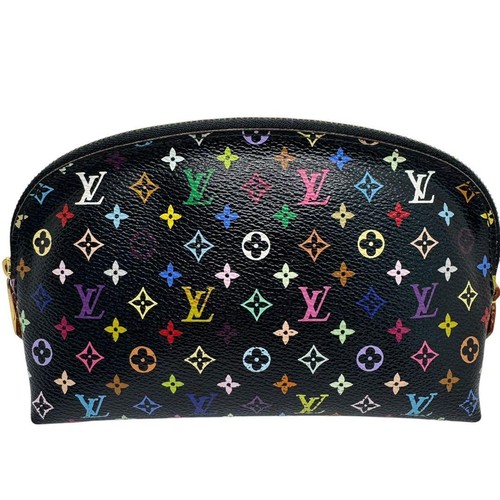 Louis Vuitton Monograma Multicolor Noir Pochette Bolsa Cosmética M47355 Granada - Imagen 3 de 8