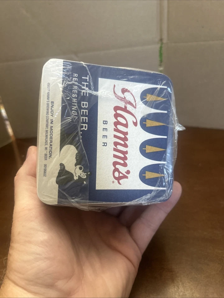 Hamm’s BEER Posavasos Paquete 125 ¡NUEVO CON EL OSO! Stock antiguo de 2017 Foto 4 de 4