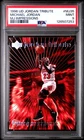 1996 UPPER DECK JORDAN TRIBUTE MJ IMPRESSIONS #MJ35 MICHAEL JORDAN PSA 9