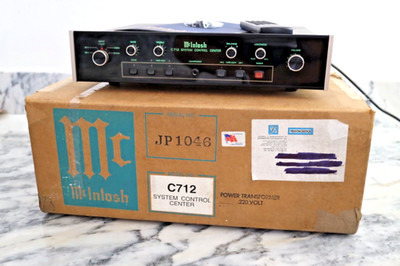 Mcintosh C712 Pre Amplifier with Remote Original Box