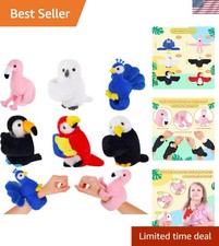 Colorful Bird Stuffed Slap Bracelets Set - Perfect Kids Gift for All Occasions