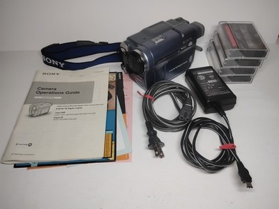 Working! Sony CCD-TRV128 Handycam Video Hi8 Camcorder Bundle Great Condition!