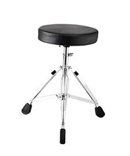  Thick Padded Foldable Drum Throne Saddle Stool Adjustable Height No-slip Black 