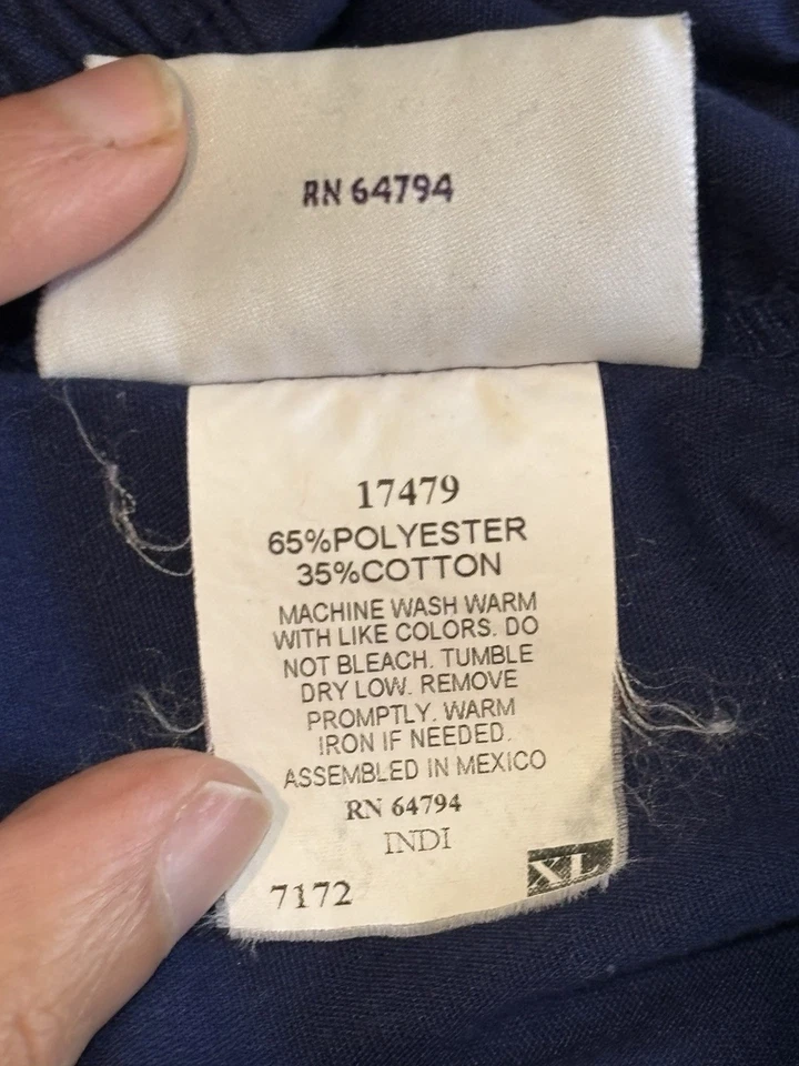 Pantalones Médicos Peaches Uniforms Mujer XL Azul Con Cintura Elástica Foto 4 de 4