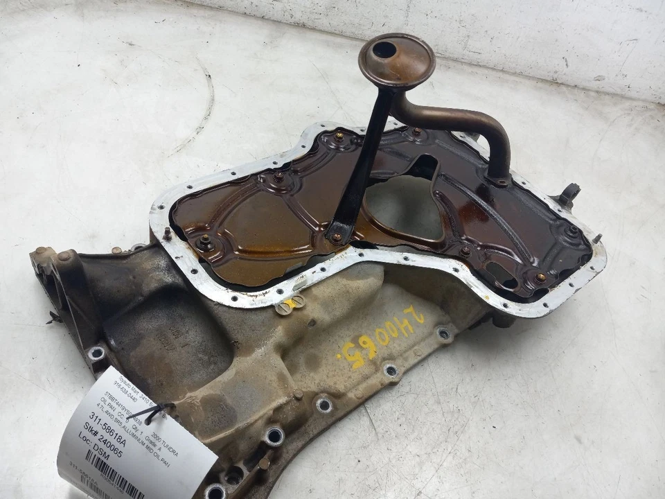 00 01 02 TOYOTA TUNDRA SR5 4,7 L ALUMINIO CÁRTER DE ACEITE MEDIO Foto 3 de 4