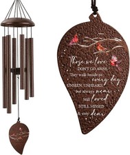 Memorial Sympathy Wind Chimes for Loss of Loved memorial gift, 32in-bronze