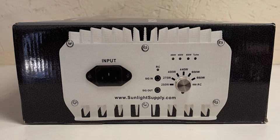 Sun System 1 DE Etelligent Compatible 600 Watt Electronic Ballast 120v / 240v - Image 3 of 4