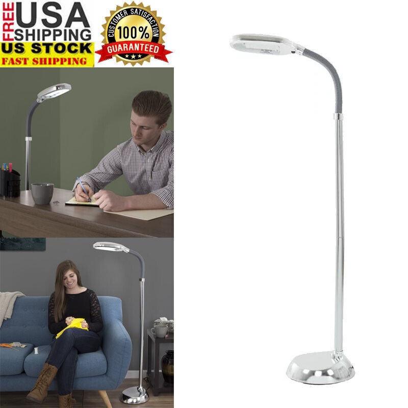 Adjustable Sunlight Standing 27W Floor Lamp Reading Bendable Neck Full Spectrum