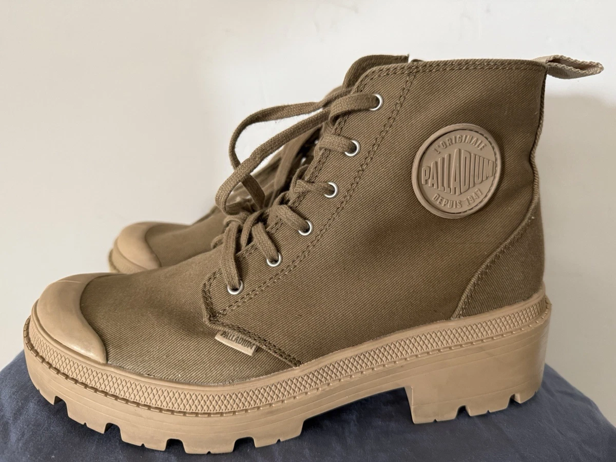 Palladium Pallasquad Ankle Boot Donna – Pelle Pieno Fiore E Nylon, Suola In Gomma, Water Resistant - 3