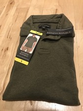 Banana Republic Luxe Touch Performance Polo Shirt, Green, Small