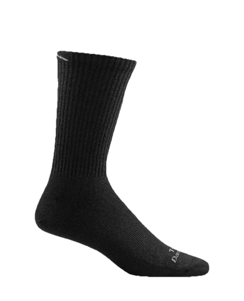 DARN TOUGH T4066 BLACK MEN'S TACTICAL MICRO CREW CUSHION MERINO WOOL SOCKS XL