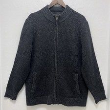 Pendleton Men s 100 Shetland Wool Full Zip Sweater Sz L Washable Wool