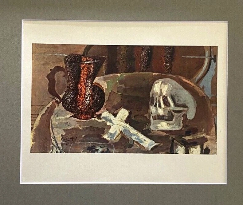 GEORGES BRAQUE + 1948 AWESOME SIGNED PRINT + COA + MATTED 11 X 14 + BUY IT NOW!! - image 2 of 4