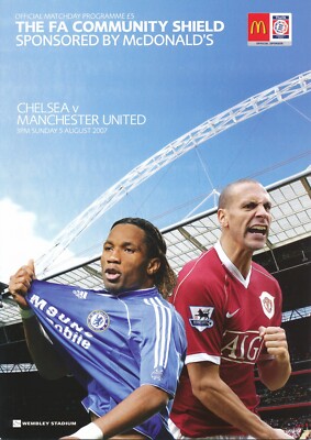 2007コミュニティ・シールド・プログラムManU vs Chelsea FA COMMUNITY SHIELD 2007 Chelsea v Manchester United - Official