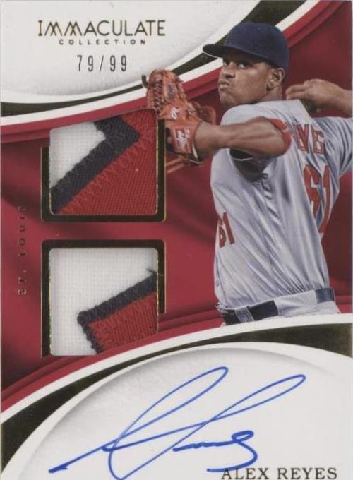 Alex Reyes Rookie Card 2017 Panini Immaculate Collection - Immaculate Signature Patches Rookie ...