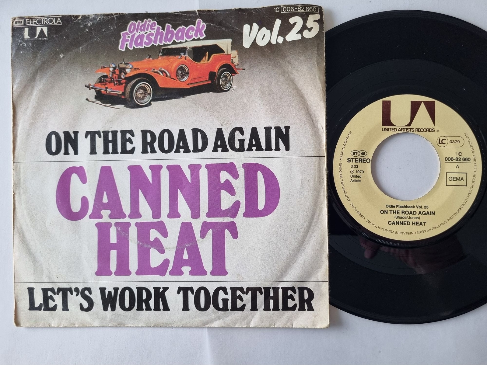 Canned Heat - On The Road Again / Let's Work Together 7'' Vinyl Germany