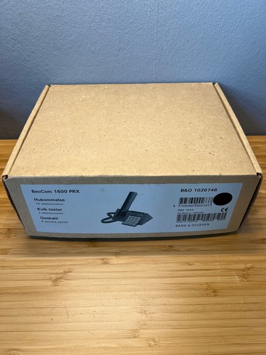1993 B&O Bang & Olufsen Beocom 1600 PRX Gray Black Phone US Plug Danish NEW - Afbeelding 3 van 12