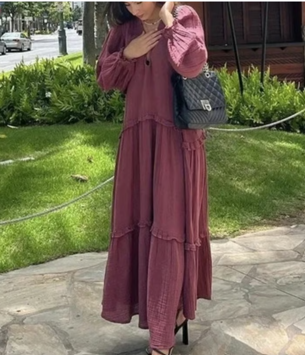maxi flutter sleeve dress Lulus Fernanda Flutter Sleeve Maxi Dress In White/Purple L