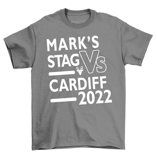 Stag Vs Holiday T-Shirt Personalized Stag Do Party Tshirts for Men Wedding Groom - Picture 6 of 14
