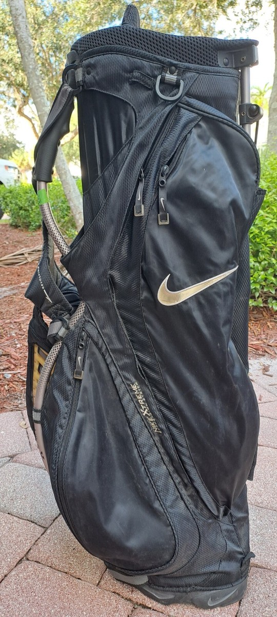 送料込み/ナイキ NIKE XTREME SUSPENSIONSYSTEM CB Golf stand bag NIKE EXTREME SUSPENSION SYSTEM 4 div black