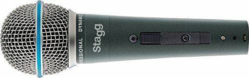 Stagg SDM60 Microfono Dinamico Professionale Cardioide per Voce e Strumenti