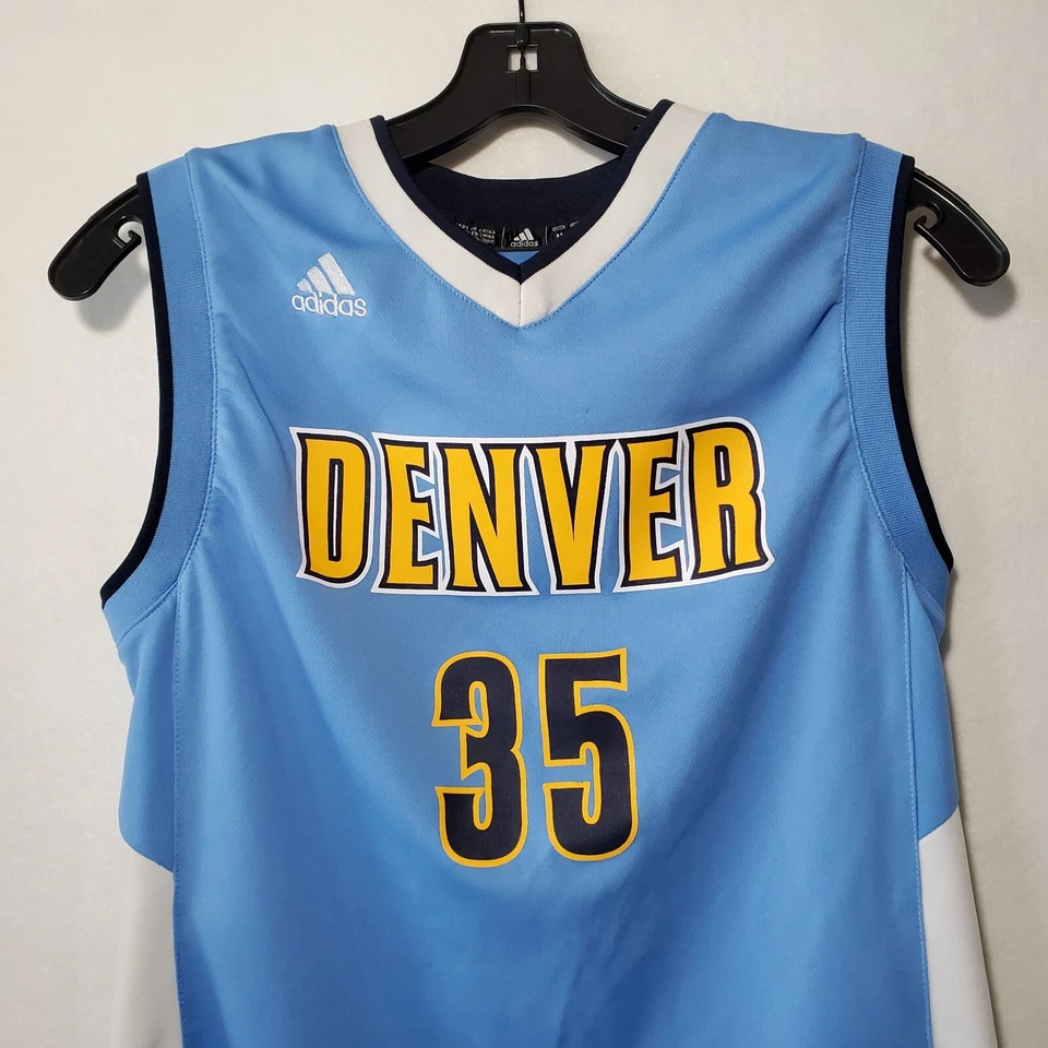 Футболка Kenneth Faried No35 Denver Nuggets молодежная средняя синяя Adidas - Изображение 3 из 4