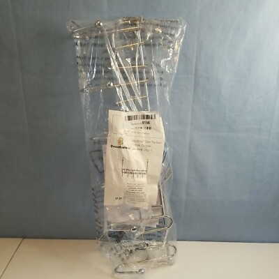 DECO BROTHERS Supreme Over The Door 11 Hook Organizer Rack Chrome Finish