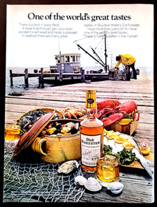 Old Forester Kentucky Bourbon Original 1972 Vintage Print Ad