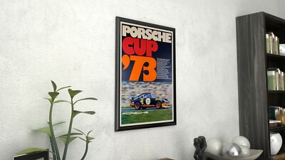 Porsche Cup '73 Framed Canvas Giclee Vintage Race Poster | eBay