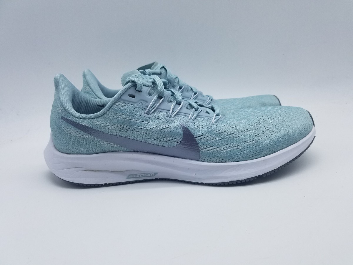 Nike Air Zoom Pegasus 36 Women's Size 9 Running Shoes Blue Silver