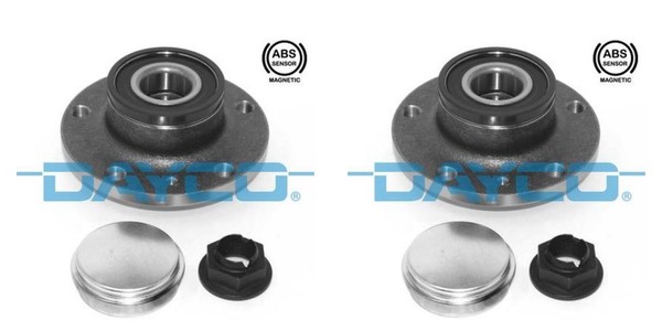 Dayco 2X Radnabe Radlagersatz Hinterachse FüR Opel Corsa D S07 X15 M13-image