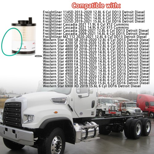 Filtro separador de agua combustible apto para Freightliner Cascadia FS20083 A0000905051 - Imagen 3 de 7