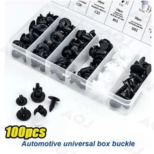 100PCS Retainer Clips Body Bumper Rivet Retainer Trim Molding Push Pin Clips Kit