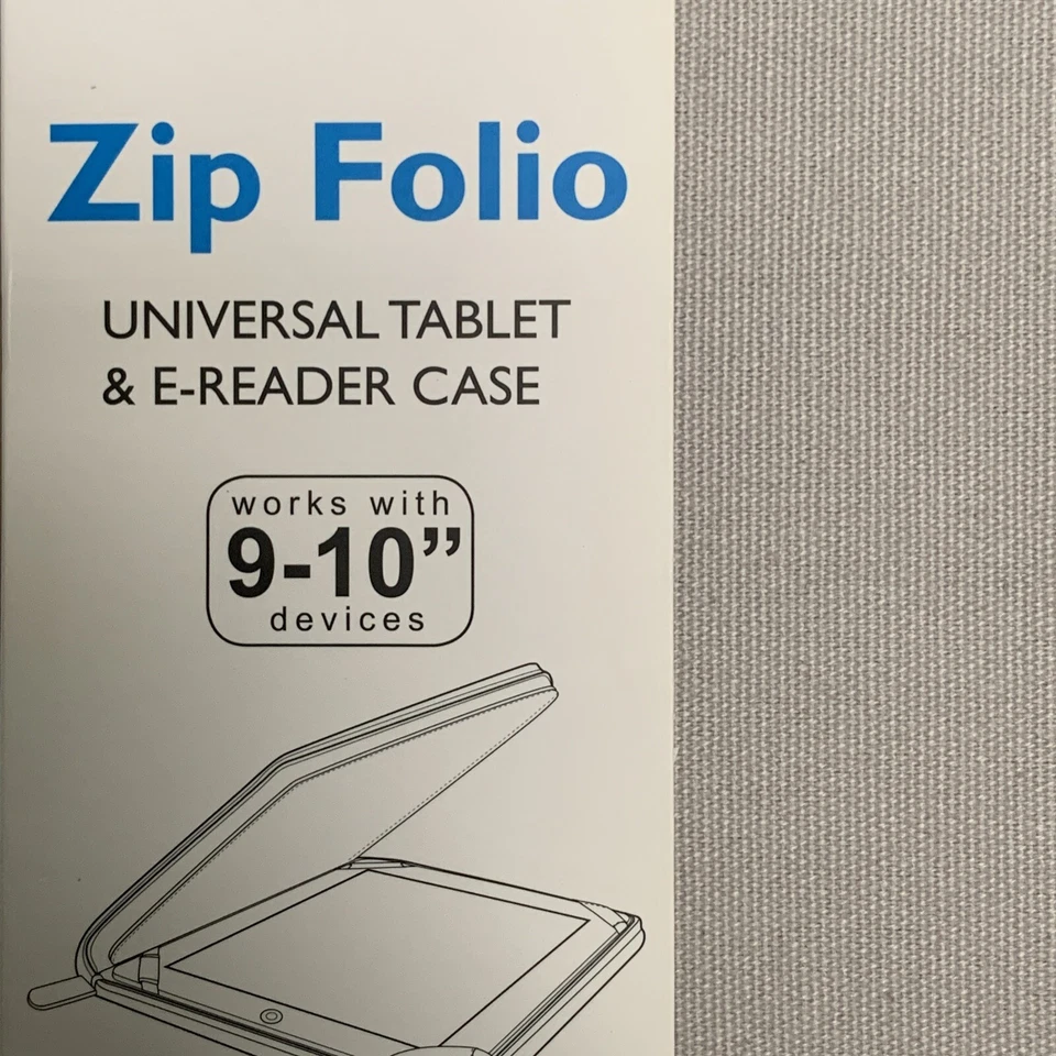 Lifeworks (LW-T1411G) Zippered Universal Tablet Case for 9-10" tablets Grey #C3 - Image 3 of 4