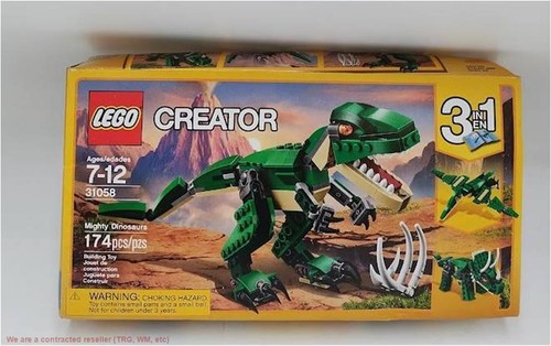 LEGO 31058 Creator Mighty 3-1 T Rex, Triceratops Dinosaur Set NEW - SEE DETAILS