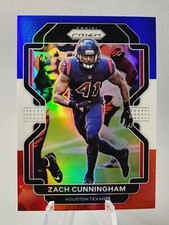 r25 2021 PANINI PRIZM ZACH CUNNINGHAM RED WHITE BLUE #38 TEXANS