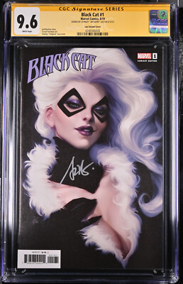 Black Cat #1 | Artgerm Variant Signed by Stanley ''Artgerm'' Lau SS | CGC 9.6