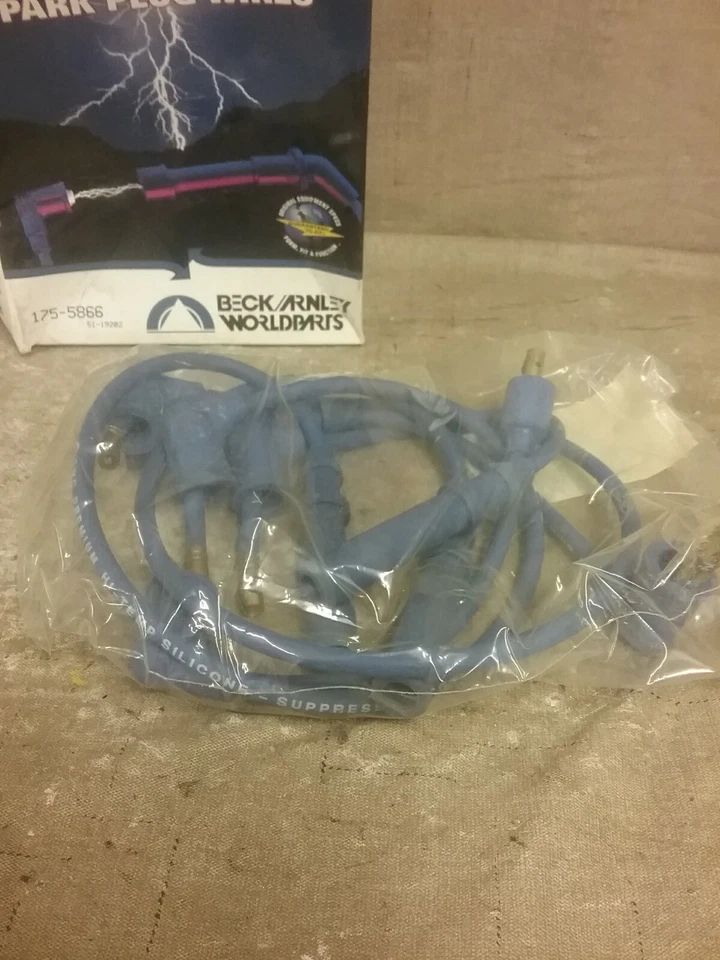 全新 Beck Arnley 蓝色点火火火花塞电线套装 175-5866 — 第 2/2 张图片