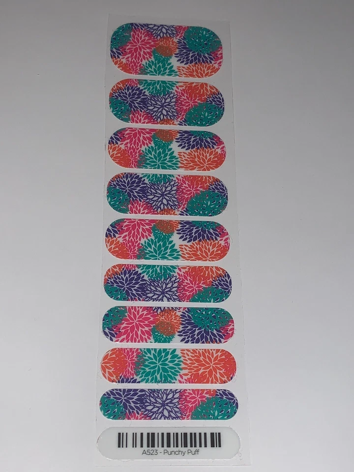 Jamberry PUNCHY PUFF, 1/2 hoja Foto 2 de 3