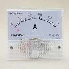 DC 0-1A Analog Amp Meter Ammeter Current Panel New