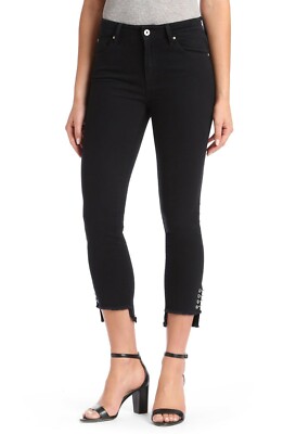 MAVI JEANS L73418 Tess Super Skinny Black Cropped Jeans Size 28 x 27