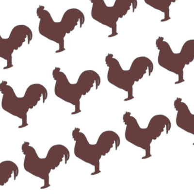 20 Chicken Shadow Symbol Decal Stickers for DIY wall window shop decor ...