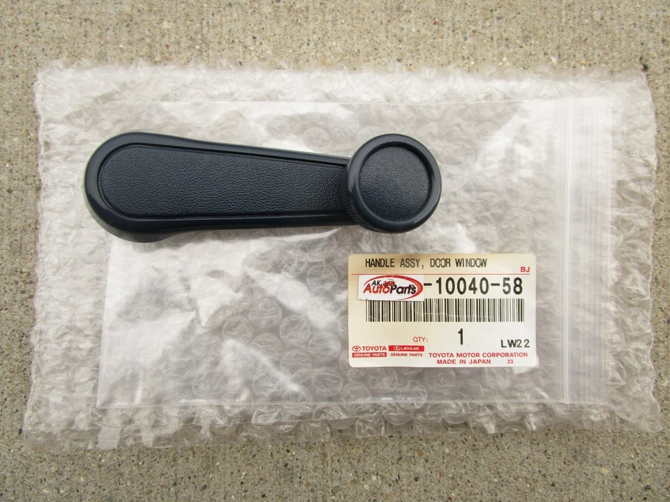 87 - 90 TOYOTA TERCEL MANIVELA VENTANA PUERTA DELANTERA IZQUIERDA AZUL OEM NUEVO Foto 2 de 4