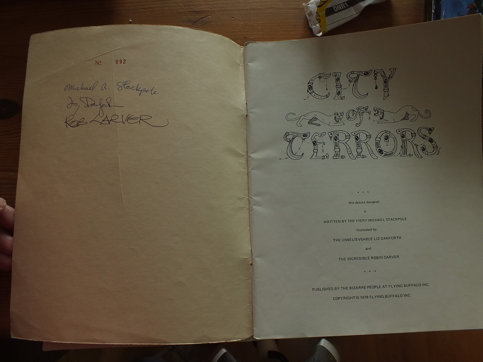 FLYING BUFFALO TUNNELS & TROLLS CITY OF TERRORS 1st Edt 1978 eBay