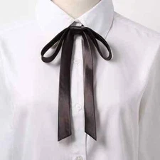 Satin Bow Tie Gambler Western Cowboy Necktie Ribbon for Wedding Men Shirts Suit