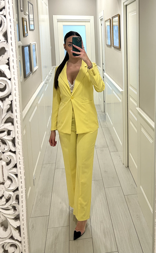 tailleur donna giallo tg M nuovo - Foto 7 di 8